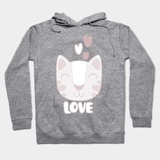 Love Cute Cat Hoodie